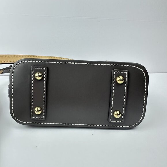 Dooney & Bourke Small Crossbody β Gray Leather with Contrast Stitching - Picture 5 of 12